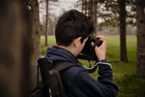 Tourist taking picture 